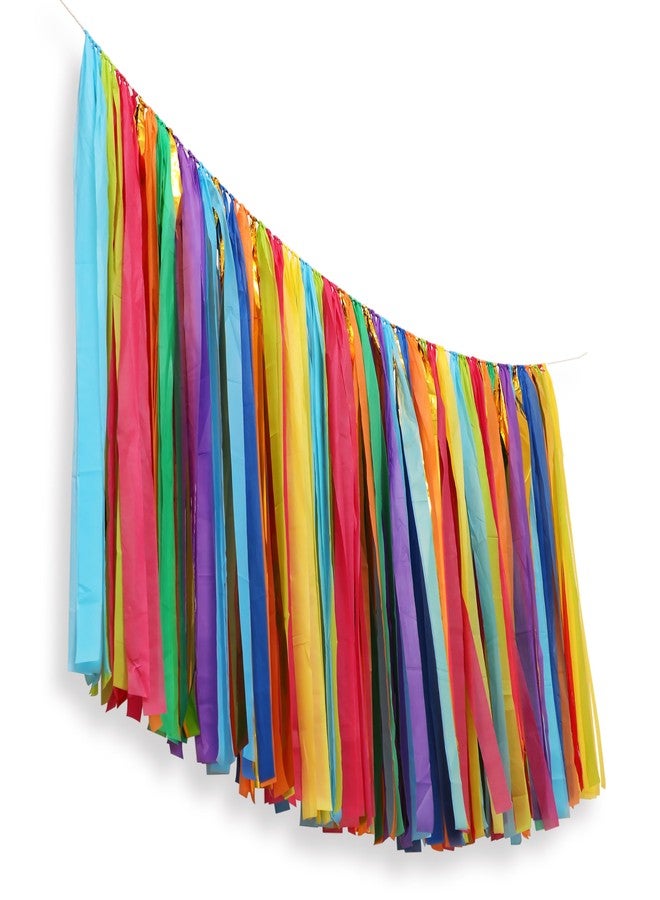 PapaKit 5ft Extra Large Colorful Streamer Fringe Party Backdrop 5ft | Ready to Hang | Vibrant Festive Rain Curtains for Birthday, Fiesta Party Decorations, High-Density Photo Booth Background - Image 4
